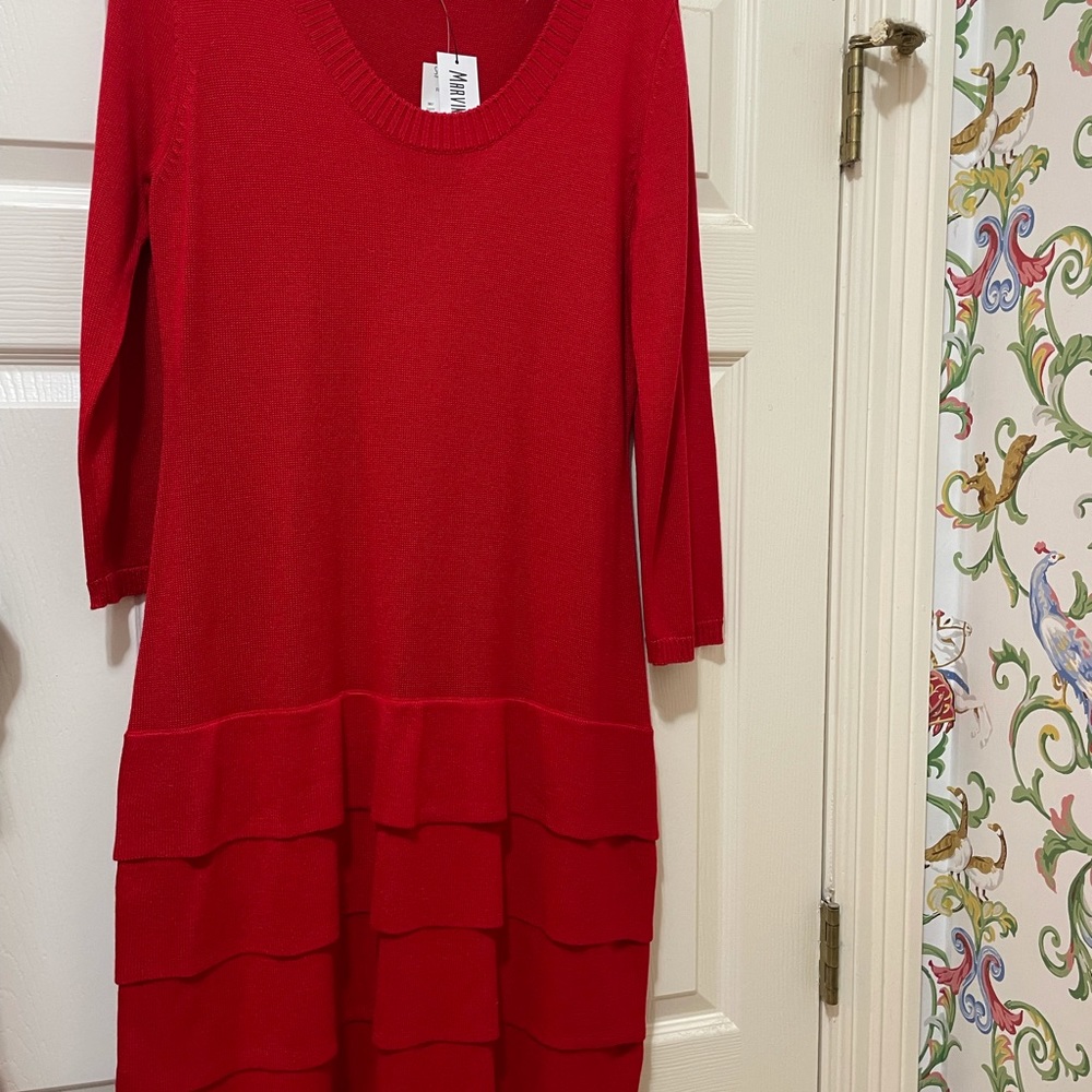 New with tags acrylic red dress